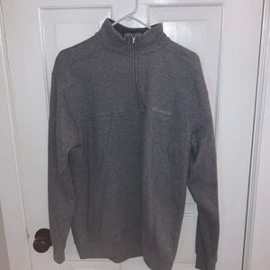 Medium Columbia Sportswear men’s fleece. Grey 3/4 zip